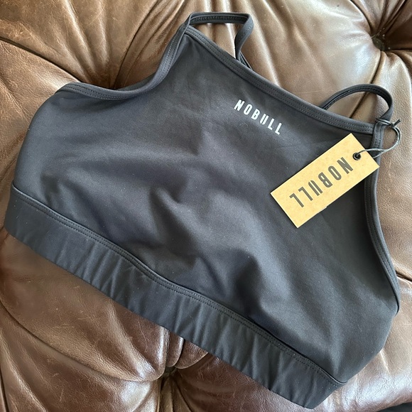 MATTE HIGH-NECK SPORTS BRA - Picture 3 of 5